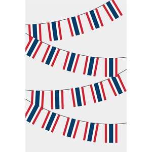 Rectangular Flag Bunting for Party Decorations-Thailand Design - Product Image 1