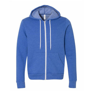 Sweats à capuche à fermeture éclair en tissu tri-mélange - Product Image 3