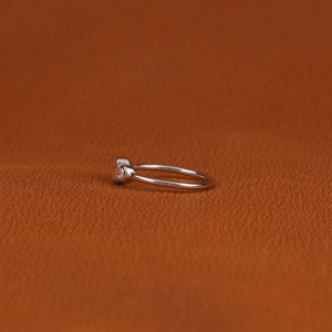 10KT or massif IGI certifié bijoux de mariage de luxe coupe émeraude trois pierres laboratoire cultivé diamant bague de fiançailles cadre de lunette - Product Image 2