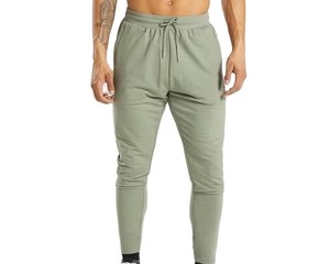 กางเกงวอร์มผ้าฝ้าย100% สำหรับผู้ชายกางเกงใส่วิ่งออกกำลังกายสีพื้นกางเกงลำลอง - Product Image 1