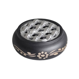 Cendrier en bois de luxe design fait à la main avec couvercle en or métal de qualité classique élégant pour fumée cendrier en gros fantaisie - Product Image 6