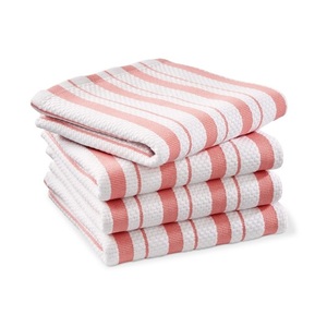 100% coton biologique personnalisé épais imprimé nouveau Style vente chaude nettoyage épais certificat GOTS serviette à vaisselle de couleur unie douce - Product Image 1