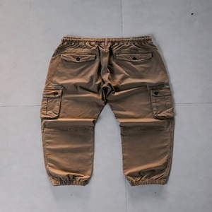 Pantalones Jogger Cargo de Algodón para Hombre, Multibolsillos, Impermeables, Transpirables, Antiarrugas, Teñidos, Cintura Elástica, Estilo Urbano, OEM - Product Image 3