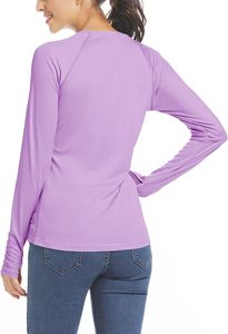 Wholesale 100% Polyester Quick Dry Women UPF 50+ <b>Hoodie</b> Shirt Long Sleeve Fishing Hiking Outdoor Shirt Ladies Fishing Pullover - Product Image 2