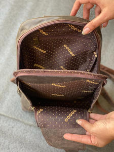 Nuevo estilo hecho a mano de grano completo de cuero Crunch estilo Vintage Unisex Sling Chest Made Unique Triangle Messenger Utility Cross Bags - Product Image 6