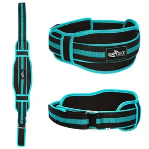 Ceinture d'haltérophilie personnalisée Fitness en cuir véritable Pro, Durable, confortable et réglable avec boucle