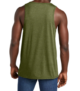 เสื้อกล้ามกีฬาถักเนื้อนิ่มระบายอากาศได้ดีอย่างยั่งยืนสำหรับผู้ชายเสื้อกล้ามสำหรับวิ่งลำลองพร้อมโลโก้ด้านหน้า - Product Image 2