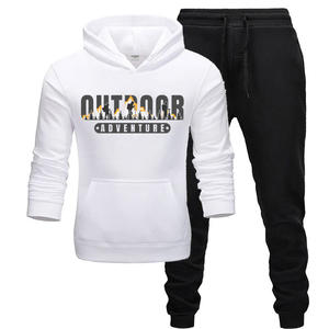 ชุดวอร์มผ้าคอตตอน/โพลีเอสเตอร์ระบายอากาศน้ำหนักเบาสำหรับฤดูใบไม้ร่วงของผู้ชายชุดเสื้อมีฮู้ดติดโลโก้แบบกำหนดเองเป็นมิตรกับสิ่งแวดล้อม - Product Image 3