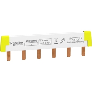 Per Schneider Electric Acti 9 Comb Busbar 1L Passo 18 mm 6 Moduli 100A 106 Acti A9XPH - Product Image 1