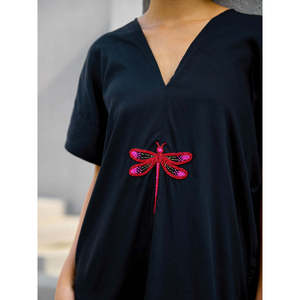 Plus Size Agni <b>Kaftan</b> Dashiki <b>Dress</b> in Cotton Silk Polyester & Viscose - Product Image 4