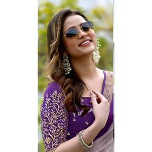 Impreso digital Pure Georgette Saree Trabajo pesado Borde Borlas Viscosa-Poliéster Material Calidad Festiva Blusa India Sari - Product Image 1