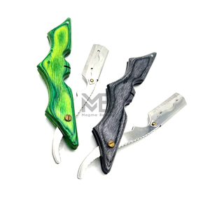 Navaja de Afeitar Recta Personalizada al Mejor Precio, Clásica y Elegante, Nueva Herramienta de Afeitado para Barbería, Acero Inoxidable Antibacteriano - Product Image 1