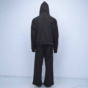 Ensemble de survêtement d'hiver pour homme 2026, streetwear, uni, poids lourd, 100% coton molletonné, écologique, respirant - Product Image 5