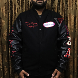 Wholesale Custom Varsity <b>Jacket</b> <b>Men</b> Women Wool <b>Baseball</b> Letterman <b>Jacket</b> Blank Unisex <b>Jackets</b> Low MOQ - Product Image 4
