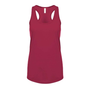 Débardeur de yoga Next Level 1533 Ideal Racerback, framboise, taille M, 60% coton, 40% polyester, nouvelle matière extensible et à séchage rapide - Product Image 1
