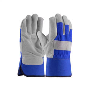 Professional Heavy-Duty Cowhide Split Leather Safety <b>Gloves</b> Working <b>Rigger</b> Hand Protection Equipment - Product Image 6