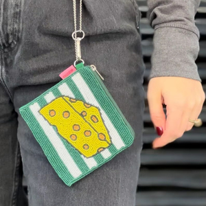 Fashionable Handmade Seed Bead Embroidery Coin Pouch Good Design Wholesale Beaded Coin Purses for <b>Promotional</b> <b>Tote</b> <b>Bags</b> - Product Image 1
