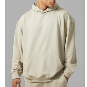 Sweat à capuche en laine pour hommes de haute qualité avec épaule surdimensionnée Vêtements de rue personnalisés pour l'impression numérique d'hiver - Product Image 3