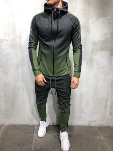 Últimos Conjuntos Deportivos de Estilo Degradado Más Vendidos a Precio Económico con Cuello con Cremallera, Conjuntos Deportivos OEM, Colección de Conjuntos Deportivos para Hombre en Tendencia - Product Image 2