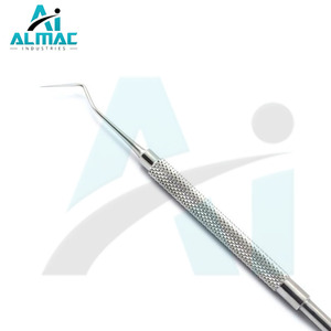 Sonda periodontal ALMAC, sonda de excavadora Dental de un solo extremo, instrumento quirúrgico Manual de acero inoxidable de alta calidad CE - Product Image 4