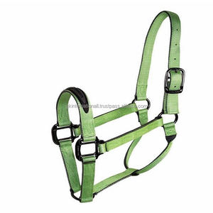 Cabestro de caballo de nailon Premium resistente de doble espesor en muchos colores y tamaños personalizados con herrajes variantes de níquel o latón - Product Image 3