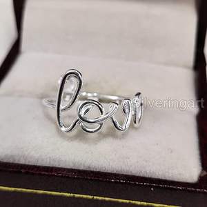 Women's Ring Plain Love Ring <b>Valentine</b> Engagement Anniversary Birthday Gift For Wife Handmade Jewelry 925 Sterling Silver Ring - Product Image 4