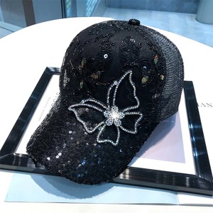 Rhinestone ผีเสื้อหมวกฮิปฮอปแฟชั่นทุกการแข่งขันสบายหมวกระบายอากาศหมวกกันแดด - Product Image 5