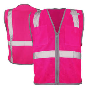 Chaqueta con cremallera transpirable de seguridad para hombres, chaleco de seguridad reflectante para construcción al por mayor, chaquetas - Product Image 4
