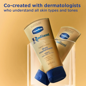 Vaseline Radiant X Deep Nourishment Beurre pour les mains pour femmes 100% beurre de karité pur Peau sèche, 3,4 oz - Product Image 2