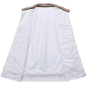 Blousons aviateur élégants pour hommes pour l'hiver, en toile, chauds, à porter au quotidien, col montant, fermeture éclair sur le devant, réversible, écologiques - Product Image 3