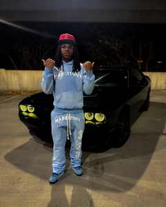 Sudaderas con capucha y pantalones de chándal apilados acampanados Conjunto de chándal de dos piezas Bordado desgastado personalizado Apliques Unisex Jogging Sweatsuits - Product Image 1