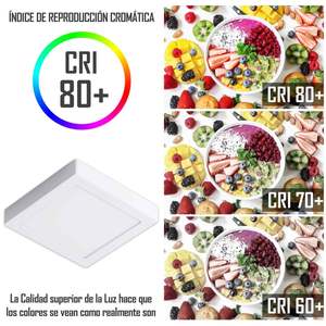 Plafonnier LED carré encastré 20W 1600lm - Product Image 1