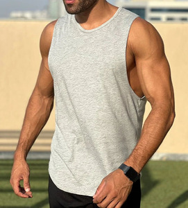 Camiseta sin mangas para hombre, camiseta sin mangas para gimnasio, camiseta muscular para entrenamiento, chaleco de culturismo con cuello redondo, ropa deportiva de entrenamiento de secado rápido - Product Image 1