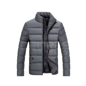 Chaqueta acolchada de invierno informal para hombre, chaqueta de poliéster teñida de hilo Formal para hombre, precio al por mayor - Product Image 1