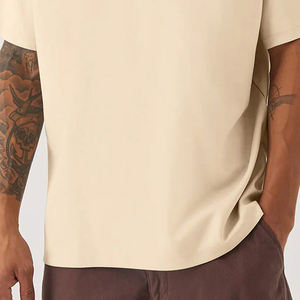 100% coton plaine surdimensionné respirant matériel hommes t-shirts nouveauté vêtements d'été hommes bouffée imprimé décontracté t-shirts - Product Image 5