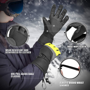 Gants de ski unisexe personnalisés de haute qualité mitaines chaudes d'hiver snowboard idéales pour la chasse vélo pêche moto randonnée - Product Image 3