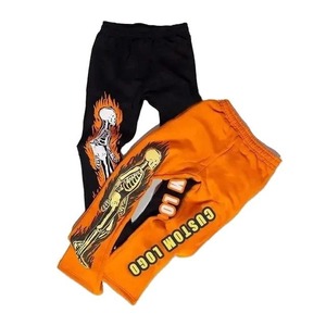 กางเกงวอร์มแฟชั่นสำหรับผู้ชายกางเกงวิ่งขากว้างพิมพ์ลายแบบซ้อนกันกางเกงวอร์มขาบานสำหรับผู้ชาย - Product Image 6