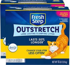 FRESH outstretch ขั้นสูงยาวนาน clumping litter มีความสดใส Febreze, 32 LBS. 2x16ปอนด์กล่อง - Product Image 2