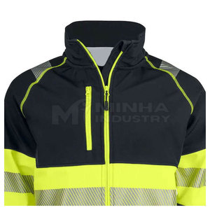 Chaqueta DE SEGURIDAD reflectante para trabajadores de la construcción Chaqueta de seguridad para exteriores de alta visibilidad a prueba de viento - Product Image 5