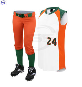 OEM personalizable transpirable mujeres Softball Jerseys al por mayor barato sublimación conjuntos de ropa deportiva más béisbol Softball desgaste - Product Image 1