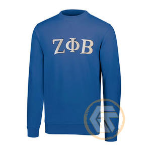 เสื้อสเวตเชิ้ตคอวีทรงปกติสำหรับผู้หญิง Zeta Phi Beta แบบสั่งทำขายส่ง ปักลายตามต้องการ ผ้าฝ้ายเนื้อนุ่มสำหรับฤดูหนาว - Product Image 3