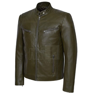 Chaqueta de Invierno de Cuero Vacuno para Hombre, Nueva Moda del Mejor Fabricante, Transpirable, Resistente al Viento, Ecológica, con Logotipo Frontal - Product Image 2