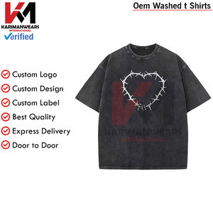 Camisetas de gran tamaño Vintage para hombre y mujer, ropa informal lavada con ácido, camisetas informales, camisetas de moda Retro, cómodas y elegantes - Product Image 4