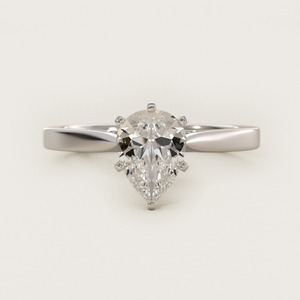 Anillo de compromiso solitario con corte de pera certificado por GIA, 2.06 ct, D VS1, diamante cultivado en laboratorio, en oro sólido de 14K, para regalo. - Product Image 1