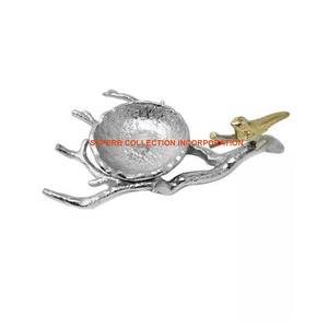 Color de latón chapado en oro Diseño de forma redonda Junta de metal de aluminio Cuatro cuencos Cuenco decorativo para el hogar - Product Image 6