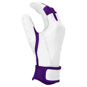 Gants de frappeur de baseball en cuir Cabretta manchette courte professionnel anti-dérapant poignée durable OEM BGS-0045 d'approvisionnement d'usine - Product Image 2