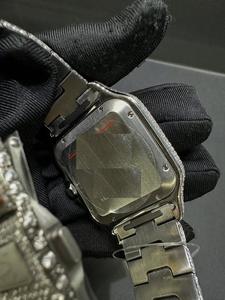 41mm Luxury Business Modern Stainless Steel Square Dial Sapphire Crystal ETA for Automatic Handmade Moissanite Diamond <b>Watch</b> - Product Image 2