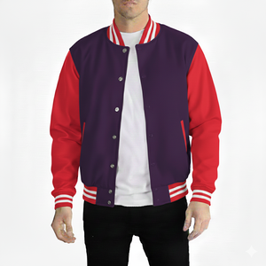 Chaqueta Universitaria de Alta Calidad para Hombre, Cuello Alto, Estilo Bomber, para Invierno, Servicio OEM - Product Image 1