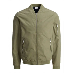 Hot Sale Men's Comfortable Slim Fit Bomber Jacket Customized Lightweight Sportswear with Stand Collar for Winter Casual Wear - Product Image 1