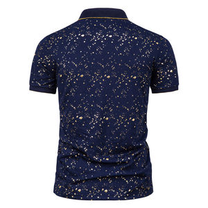 Camiseta de Polo de algodón 100% de alta calidad para hombre, camisa de manga corta de solapa personalizada, transpirable, impresión al por mayor, informal para hombre - Product Image 3